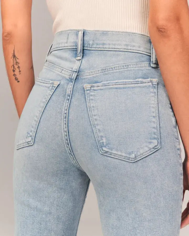 🥳👖descuento por tiempo limitado - Vaquero elástico de tiro ultra alto - COMPRE 2 ENVÍO GRATIS benefiyou