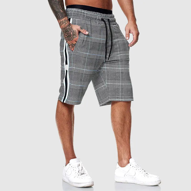 Pantalones cortos a cuadros alfa de Frank Hardy benefiyou