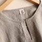 Top de cuello de lino de lino para mujeres benefiyou