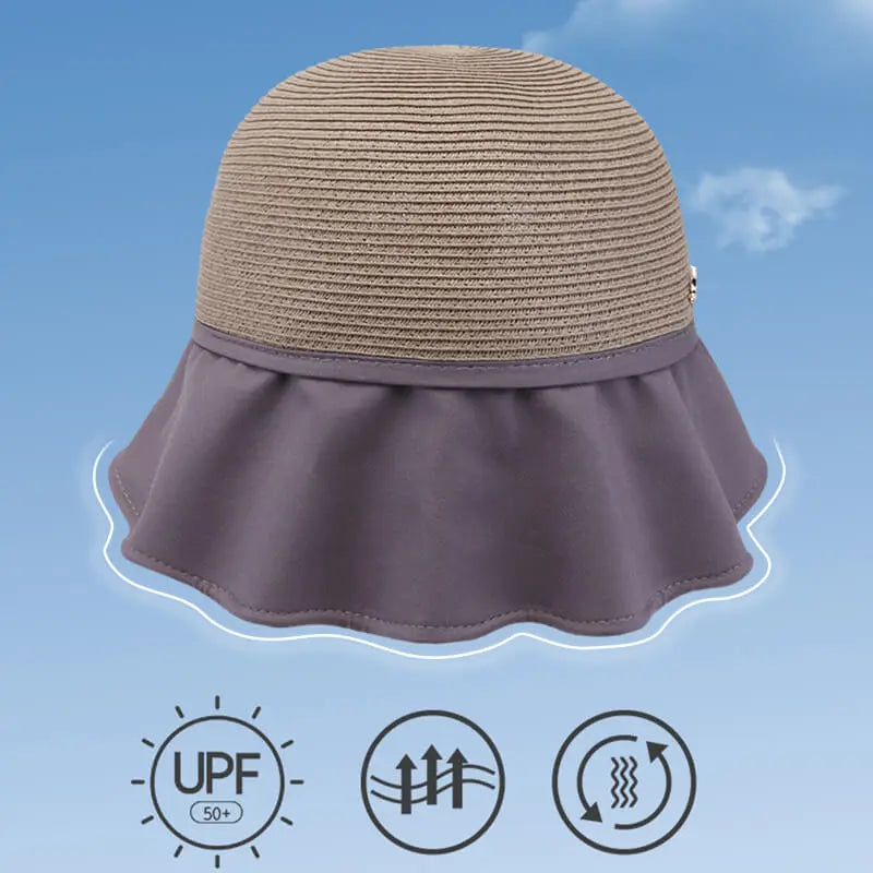 2023 Nueva Sombrero protector solar de ala ancha para mujer para salir a la playa en verano (50% DE DESCUENTO) benefiyou