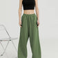 Baggy Elastic Waist Wide-Leg Petite Sweatpants benefiyou