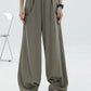 Baggy Elastic Waist Wide-Leg Petite Sweatpants benefiyou