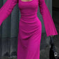 Vestido Casual Manga Larga benefiyou