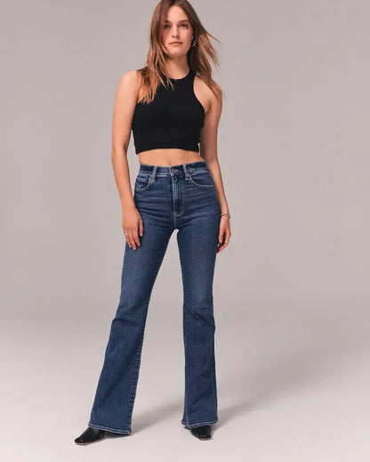 🥳👖descuento por tiempo limitado - Vaquero elástico de tiro ultra alto - COMPRE 2 ENVÍO GRATIS benefiyou