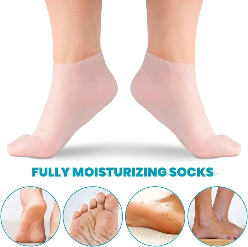 Moisturizing Foot Mask Exfoliating Silicone Socks Beach Protective Socks benefiyou