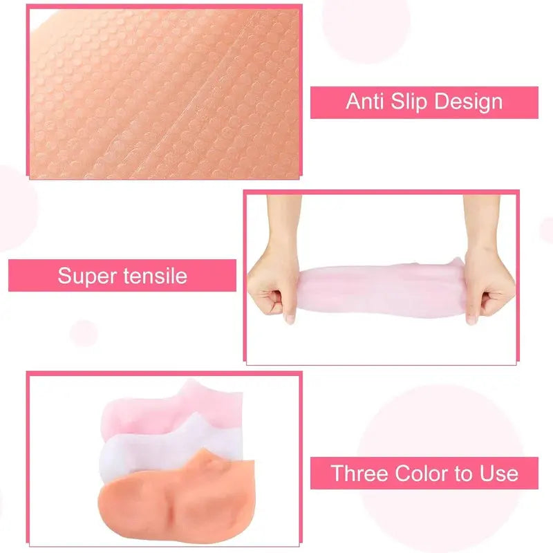 Moisturizing Foot Mask Exfoliating Silicone Socks Beach Protective Socks benefiyou