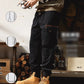 Harema masculino pantalones con bandas holgadas benefiyou