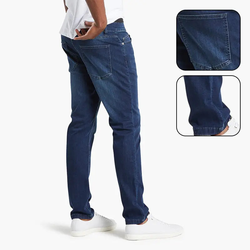 🎁Gran regalo👖 - Jeans de mezclilla delgada para hombres benefiyou