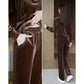 [🔥Mejor regalo para ella] Traje casual suave de manga larga y pantalón para mujer80 % OFF benefiyou