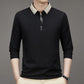 🛒🌟Camiseta de la solapa de la base del color sólido casual del negocio de los hombres🛒🌟 benefiyou